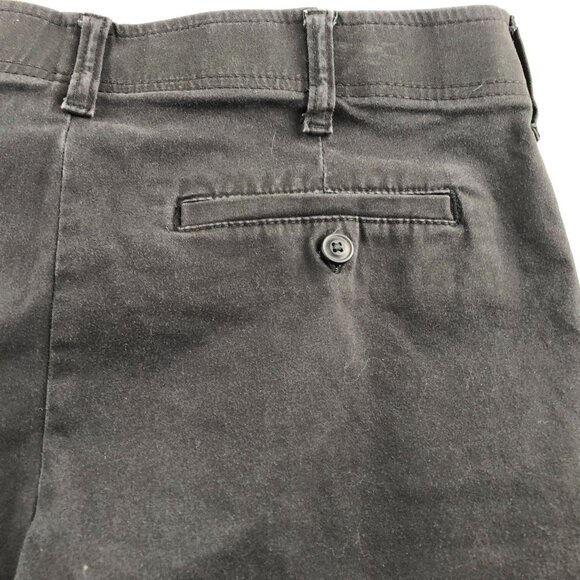 Lee Mens Pants Size 34x30 Black Slim Straight Leg Classic Workwear Flat Front - Picture 10 of 12